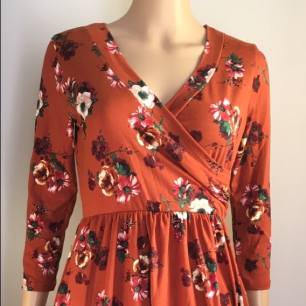 Floral print dress
